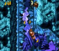 une photo d'Ã©cran de Donkey Kong Country sur Nintendo Super Nes